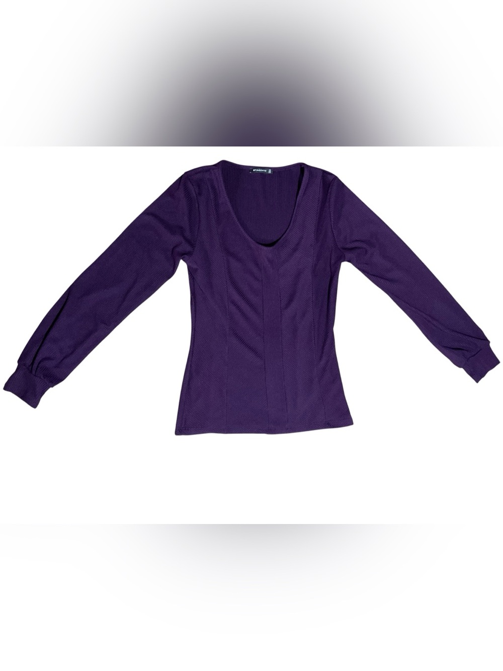 Staccato Ribbed Long Sleeve Top – Size Small
